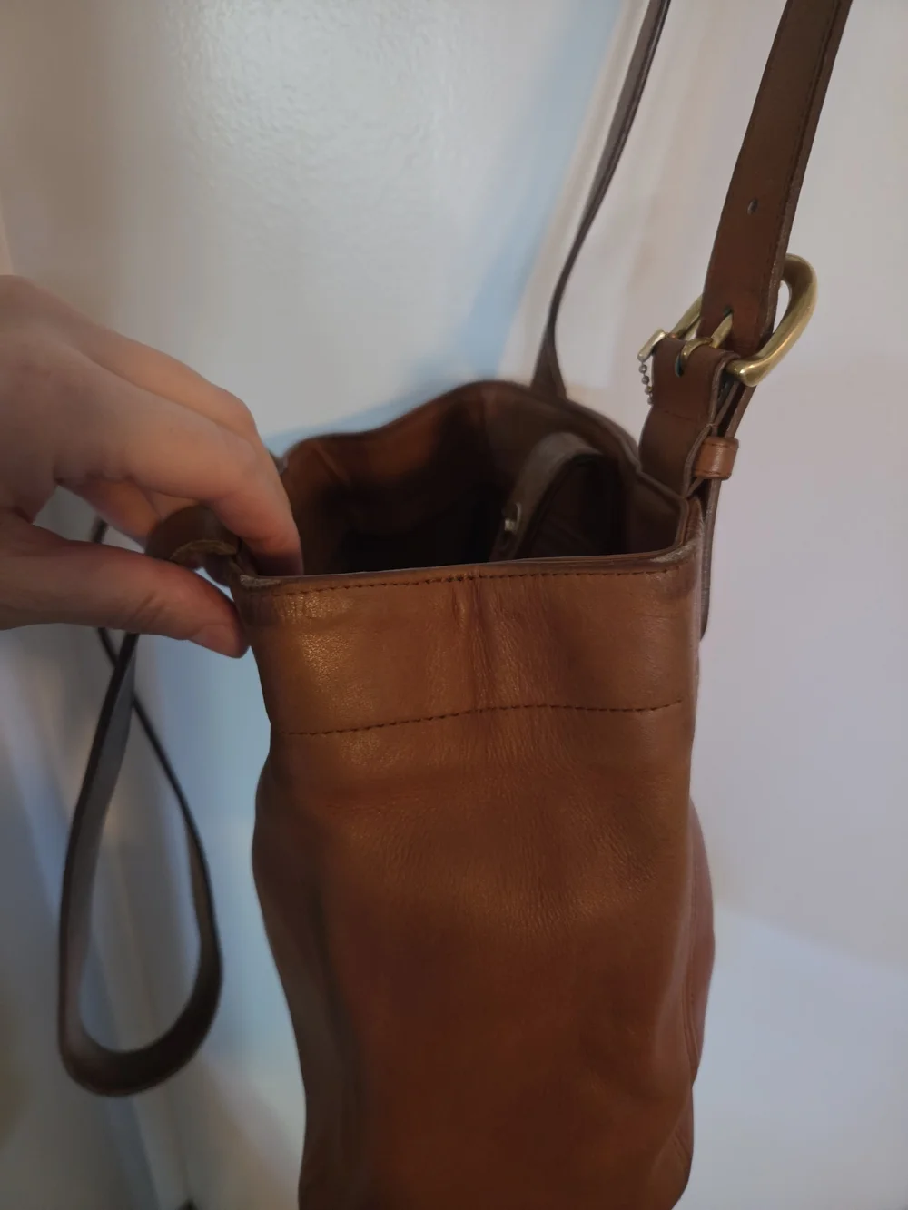 1997 COACH 4157 Brown LEATHER Waverly SOHO